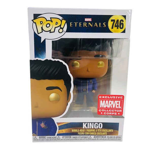 Funko POP! Marvel Eternals Kingo 746 Collector Corps Exclusive Vinyl Bobble Head - Picture 1 of 8